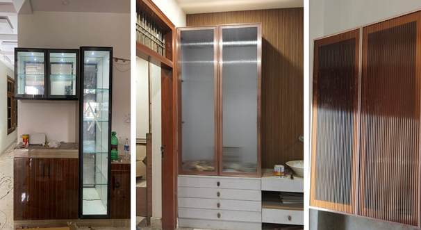 Kitchen Wardrobe & Glass Cabinets