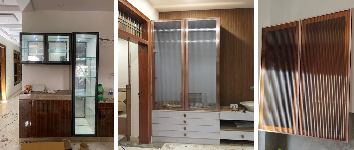 Kitchen Wardrobe & Glass Cabinets