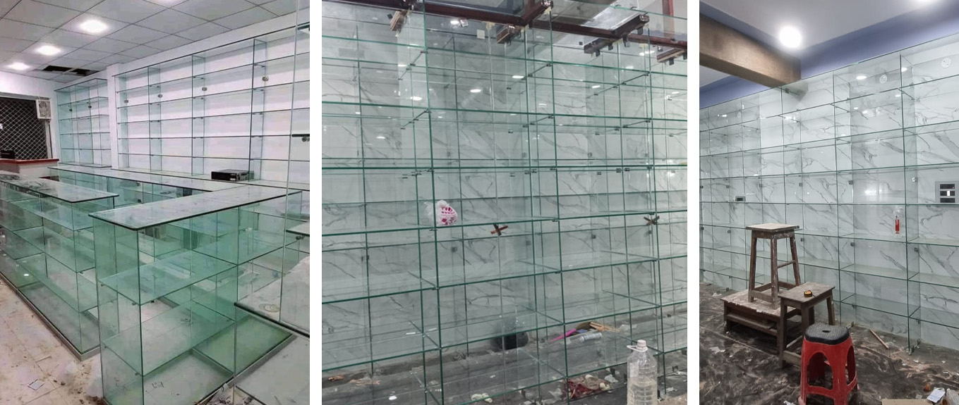 Glass Shelf & Glass Partition
